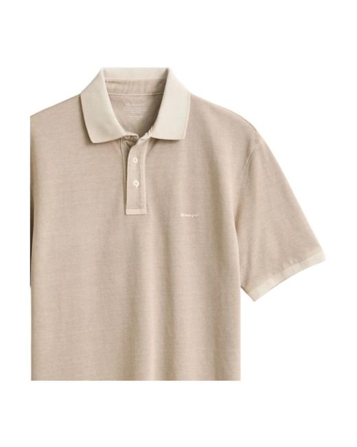 Gant Sunfaded Polo in het Natural voor heren