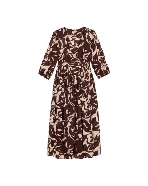 Midi Dresses di Oltre in Brown