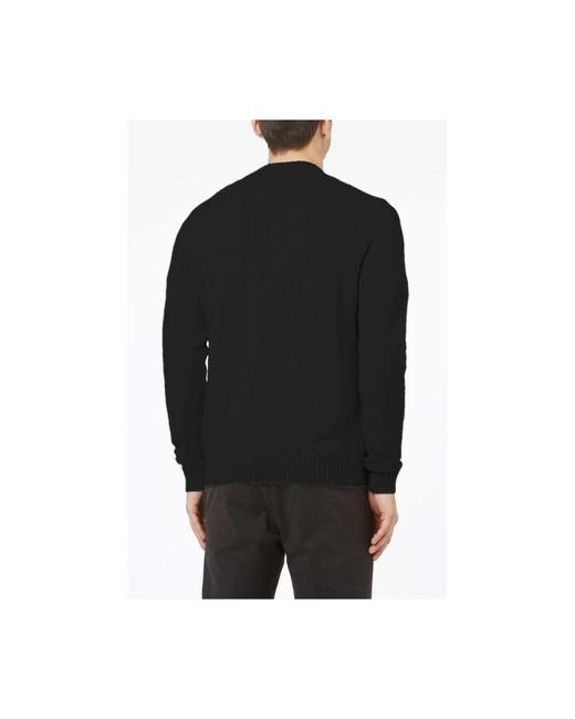 Paolo Pecora Truien & Vesten ,Zwart ,Wol Cardigan A048F0069000 in het Black voor heren