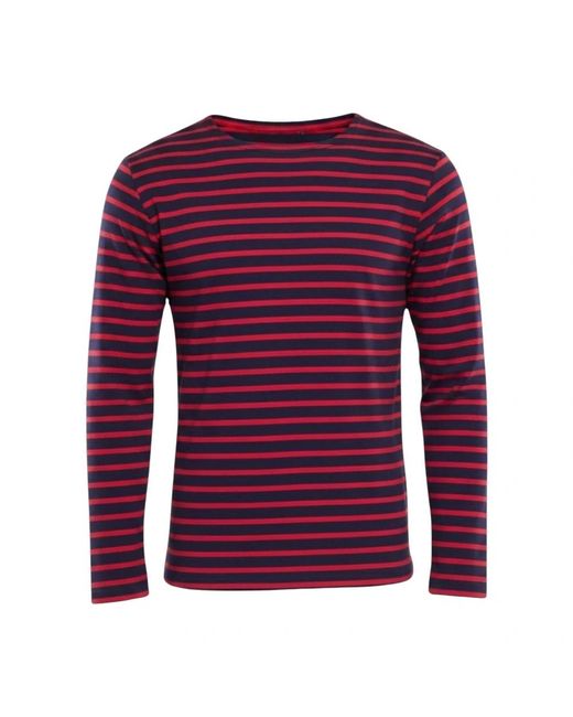Armor Lux Purple Long Sleeve T-Shirts for men