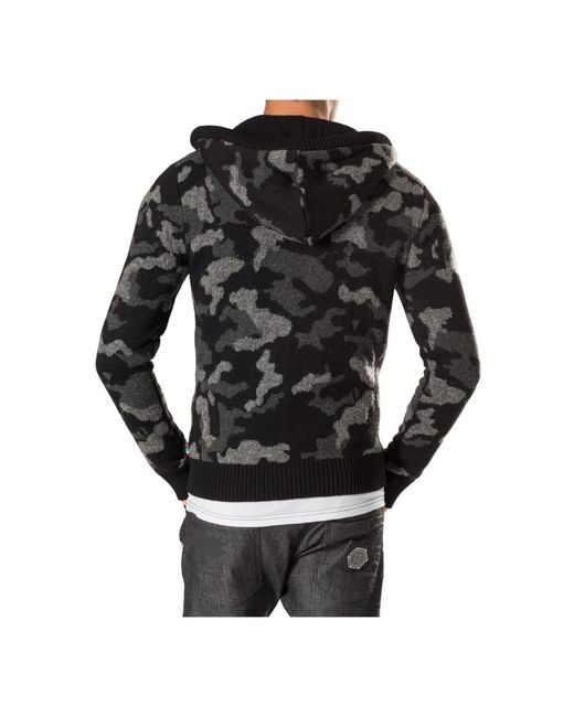 Zip-Throughs Philipp Plein de hombre de color Black