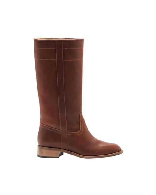Scarosso Brown High Boots