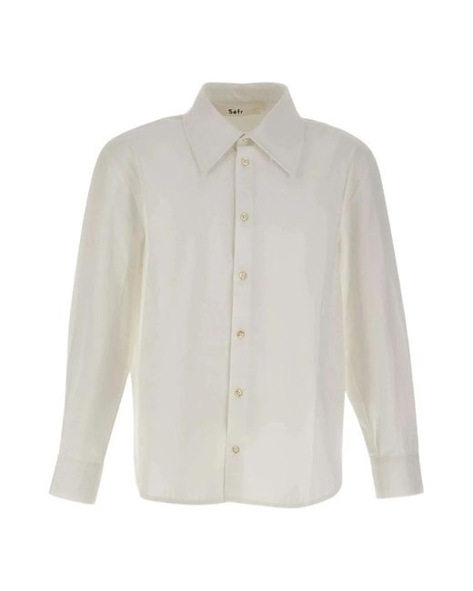 Séfr Overhemden ,Wit ,Camicia Trino in het White