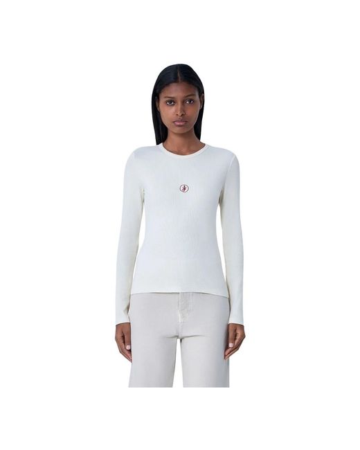 Round-Neck Knitwear J.W. Anderson de color White