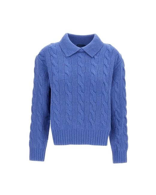 Polo Ralph Lauren Blue Round-Neck Knitwear