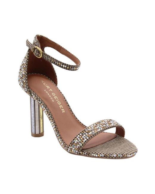 High Heel Sandals di Kurt Geiger in Metallic