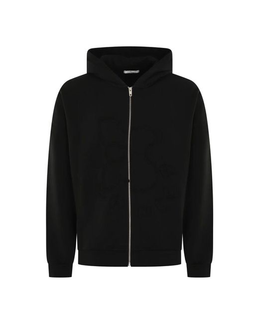 flâneur Blüten patches reißverschluss hoodie flâneur in Black für Herren