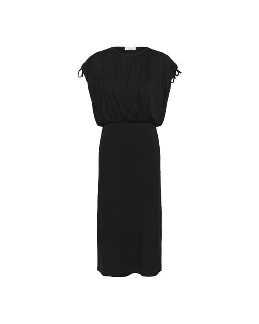 Midi Dresses Soaked In Luxury en coloris Black