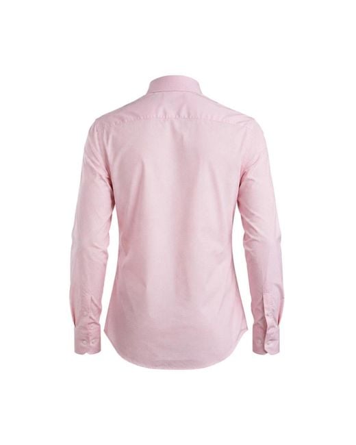 Fedeli Pink Casual Shirts for men