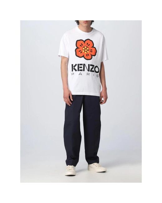 Wide Trousers di KENZO in Blue da Uomo