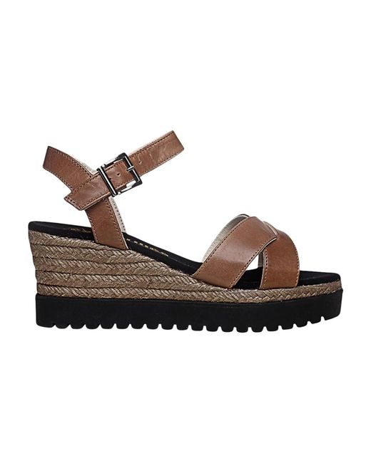 Wedges di Espadrilles in Brown