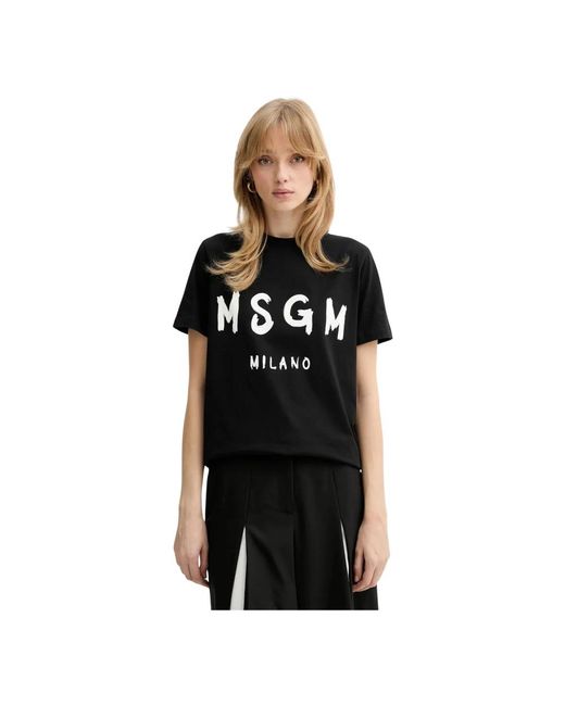 MSGM T-Hemden in het Black