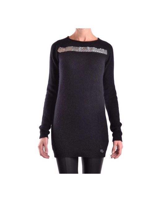Balmain Blue Round-Neck Knitwear