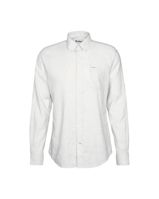 Barbour Overhemden ,Wit ,Katoen Elegante Overhemd Met Lange Mouwen Ivoor in het White voor heren