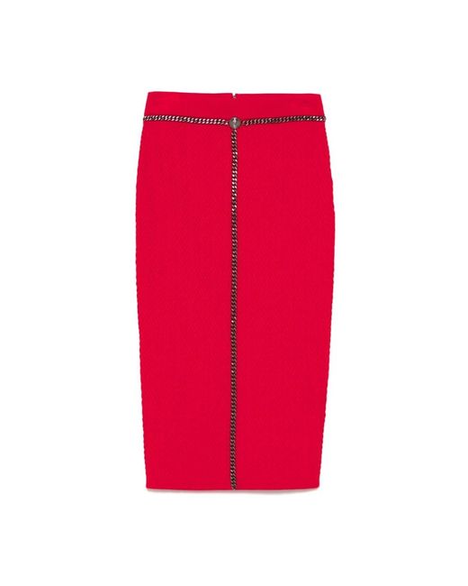 Midi Skirts Elisabetta Franchi de color Red