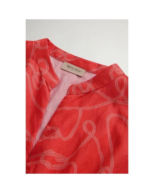 Woolrich Red Short Dresses