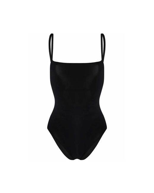 Lido Badmode ,Zwart ,Geometrische Bandjes Badpak in het Black