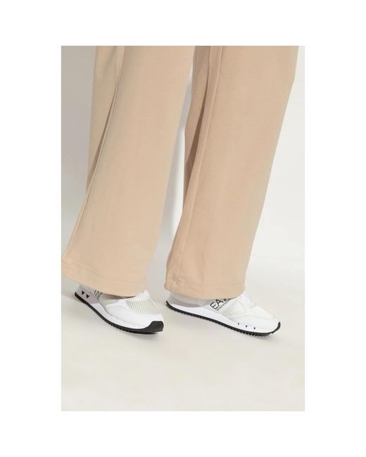 EA7 Schoenen ,Wit ,Sportschoenen Met Logo in het White