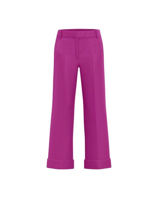 Emme Di Marella Purple Wide Trousers