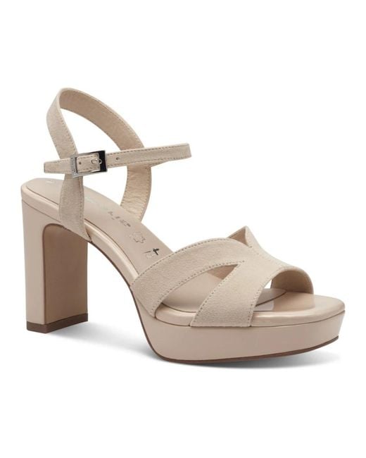 Tamaris Natural High Heel Sandals