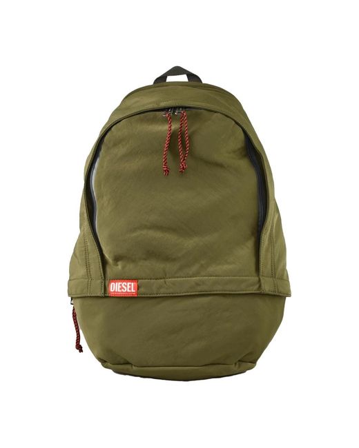 DIESEL Green Backpacks for men