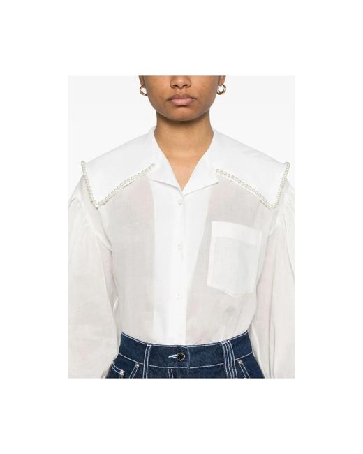 Simone Rocha Witte Blouse Met Zak in het White