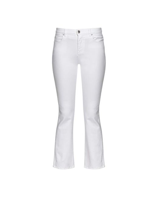 Pinko White Cropped Jeans