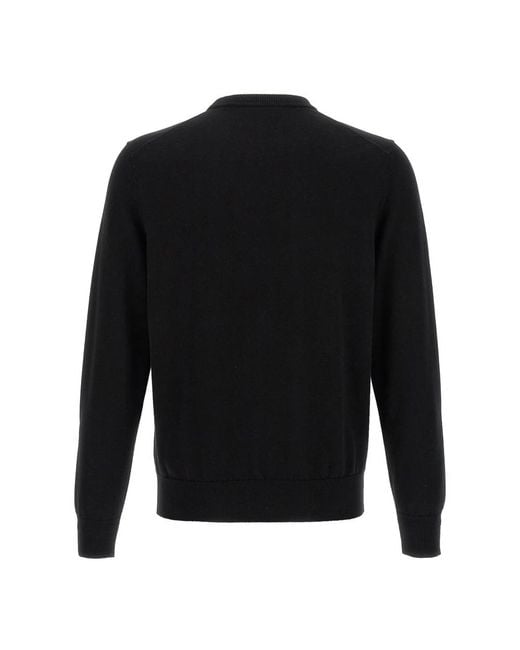 HUGO Black Round-Neck Knitwear for men