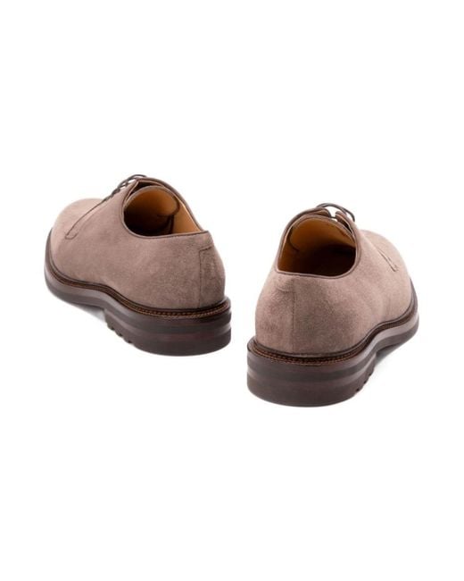 Brunello Cucinelli Brown Laced Shoes for men
