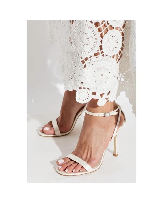 Jimmy Choo White High Heel Sandals