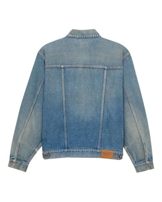 Saint Laurent Blue Denim Jackets for men
