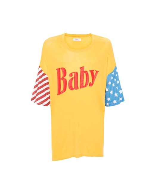 ERL Sonnenblumengelbes sternenprint t-shirt in Yellow für Herren