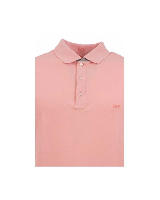 Tops > polo shirts Fay pour homme en coloris Pink