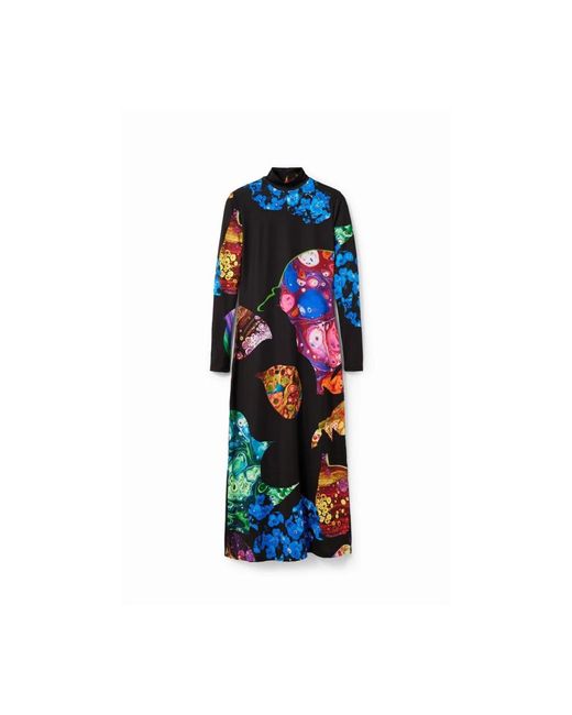 Desigual Midi Dresses in het Blue
