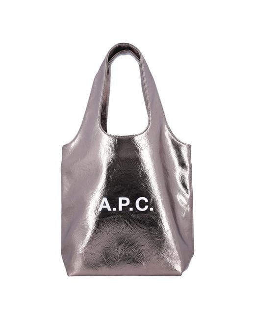 A.P.C. Gray Shopping Bags