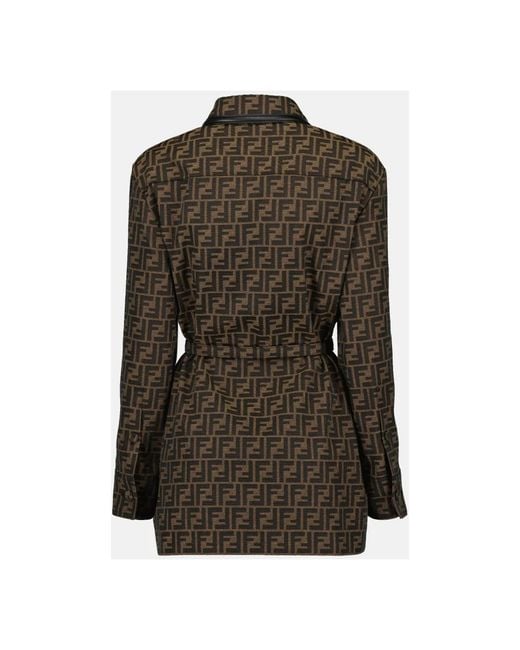 Fendi Green Shirt Dresses