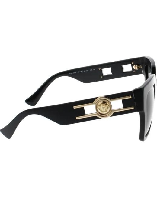 Versace Black Ikonoische sonnenbrille mit einheitlichen gläsern
