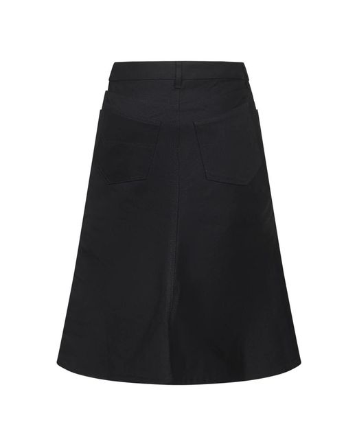 Balenciaga Black Denim Skirts