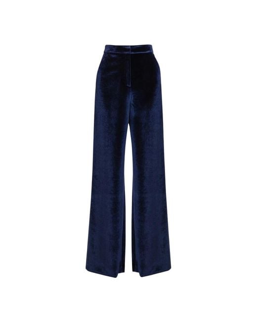 Self-Portrait Blue Wide Trousers