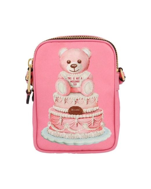 Cross Body Bags Moschino de color Pink