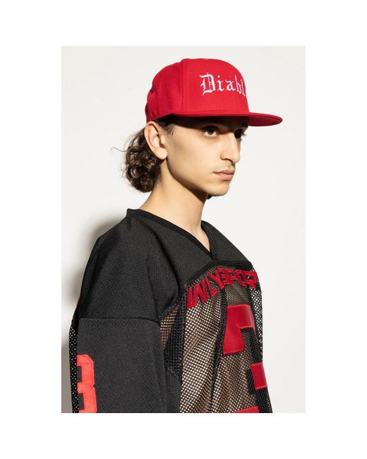 Willy Chavarria Red Caps for men