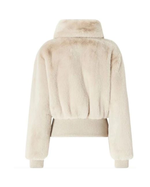 Pinko Natural Faux Fur & Shearling Jackets