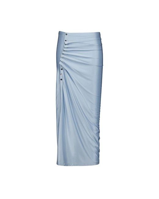 Rabanne Blue Midi Skirts