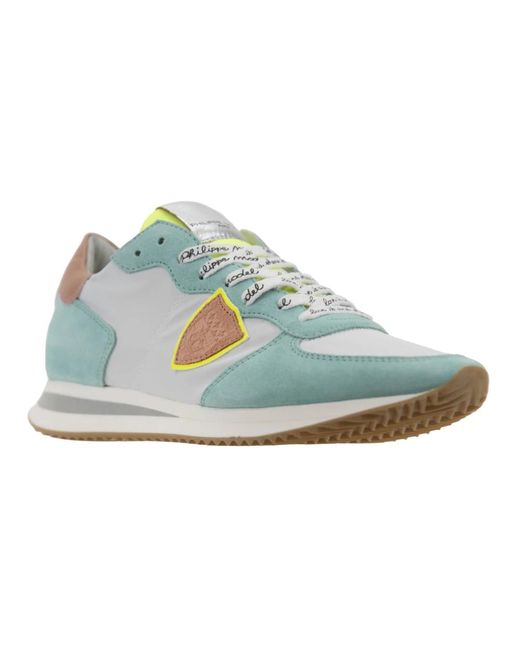 Philippe Model Blue Sneakers