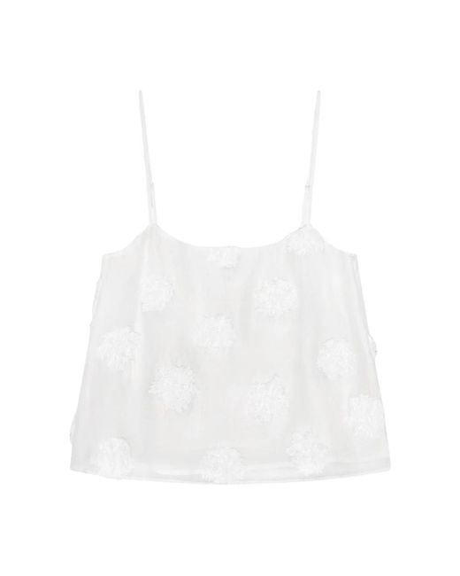 Birgitte Herskind White Sleeveless Tops