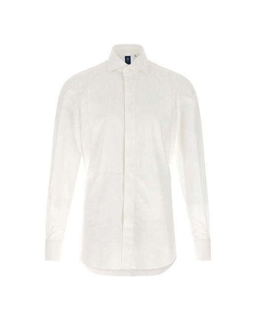 Finamore 1925 White Formal Shirts for men
