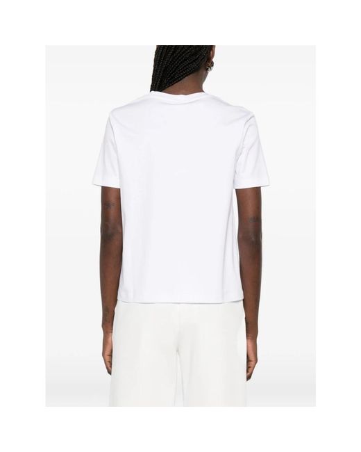 Max Mara Tops ,Wit ,Katoen Negozi T-Shirt in het White