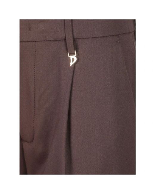 Dondup Brown Wide Trousers