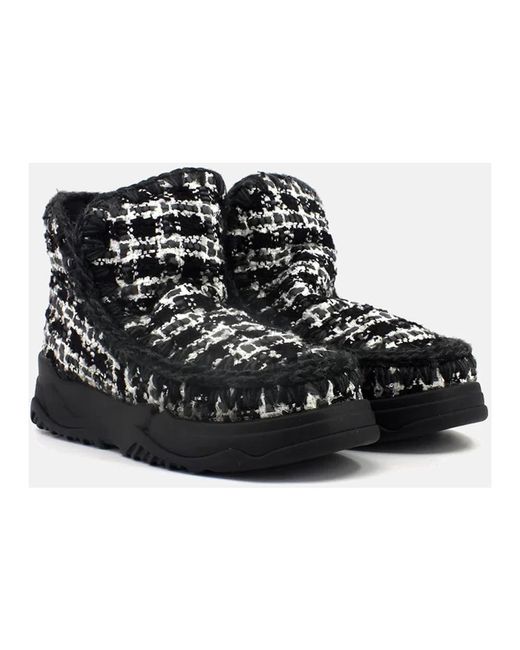 Mou Black Winter Boots