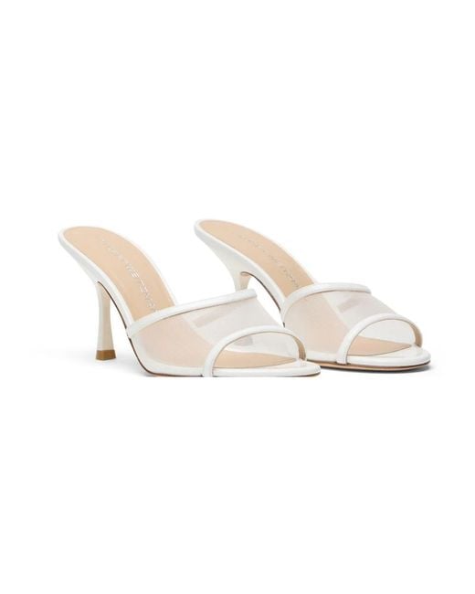 Stuart Weitzman Metallic Heeled Mules